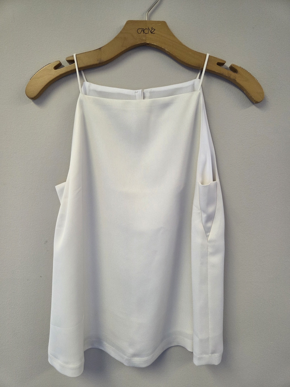 Banana Republic Women's White Spaghetti Strap Shell Top